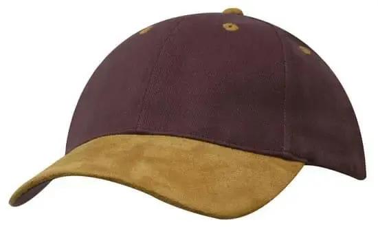 Headwear Brushed Heavy Cotton W/suede Peak X12 - 4200